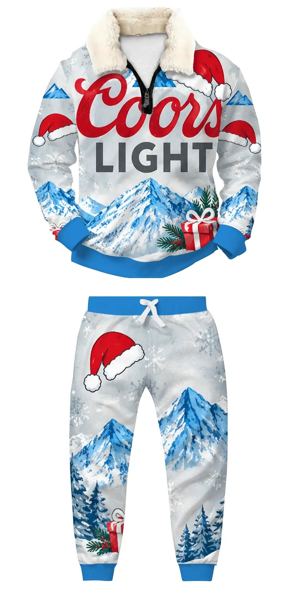 Good Times Cost Ugly Quarter Zip Sweatshirt & Sweatpant Set - THREADPARTY