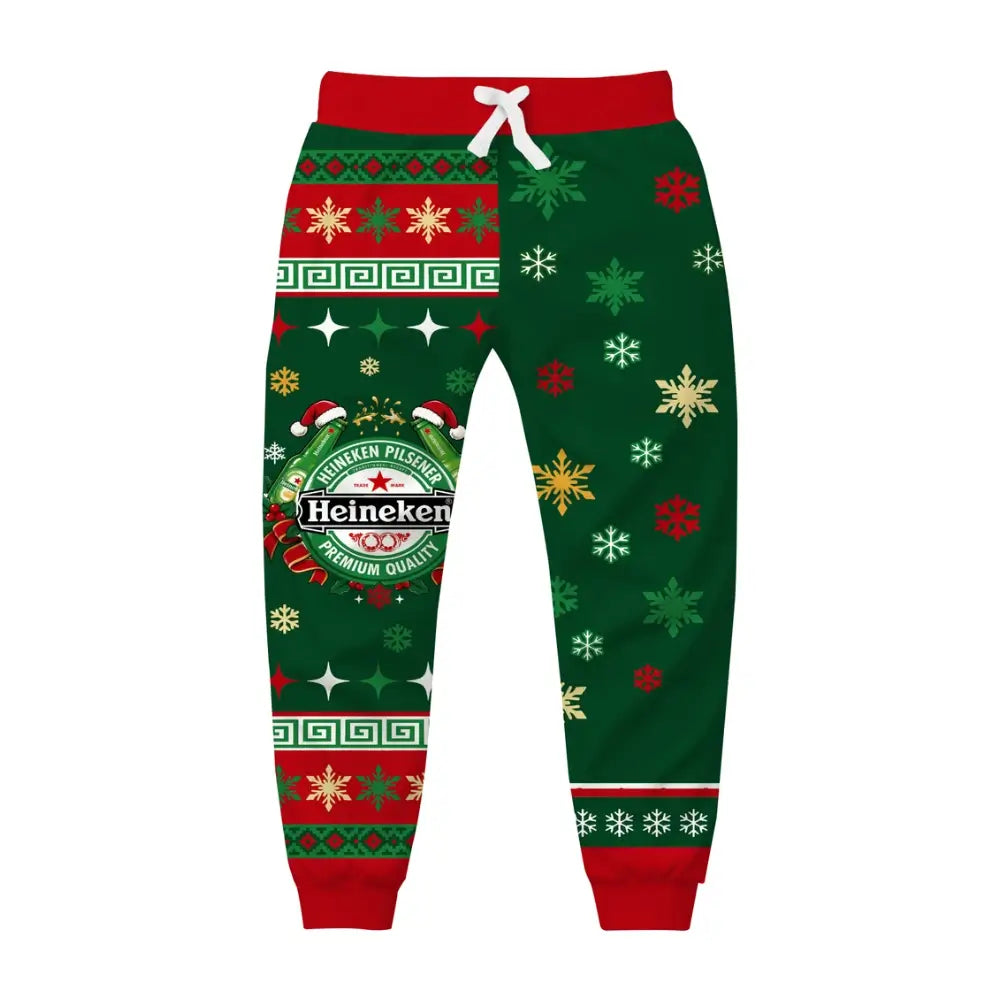 Holiday Forest Ugly Quarter Zip Sweatshirt & Sweatpant Set - THREADPARTY