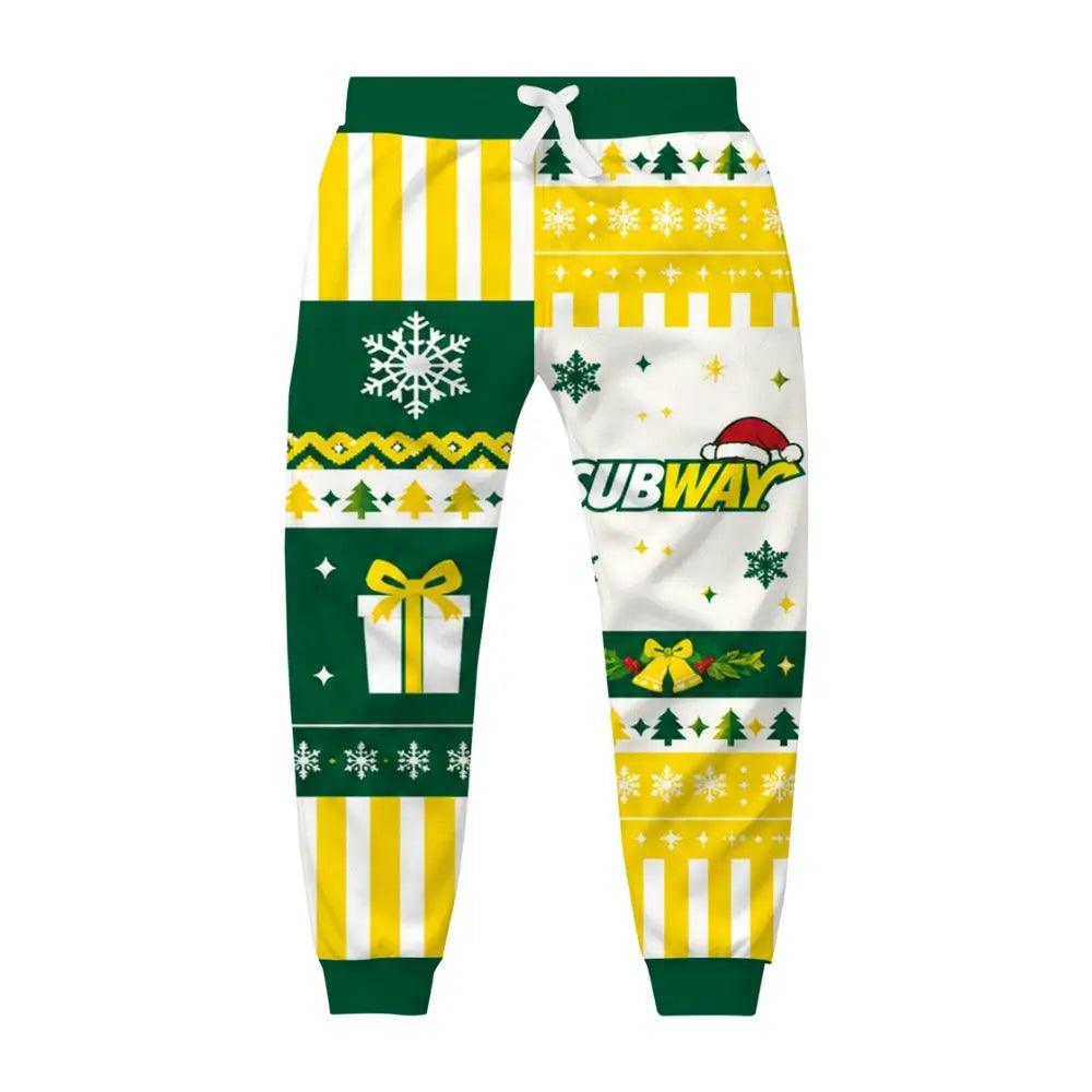 Holiday Sub Ugly Quarter Zip Sweatshirt & Sweatpant Set - THREADPARTY