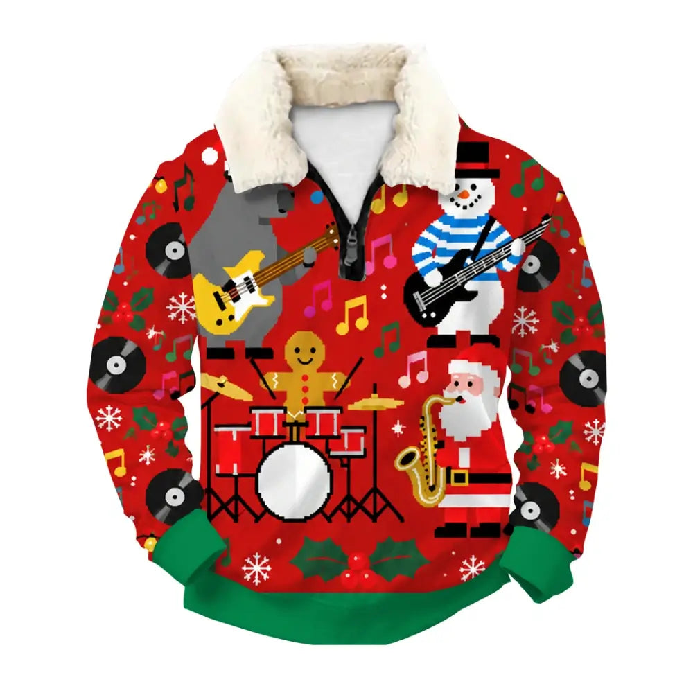 Jolly Beats Ugly Quarter Zip Sweatshirt & Sweatpant Set - THREADPARTY