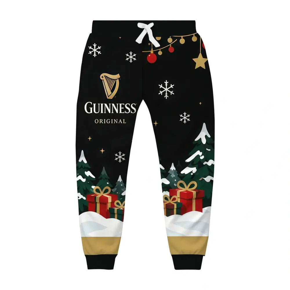 Midnight Santa Ugly Quarter Zip Sweatshirt & Sweatpant Set - THREADPARTY