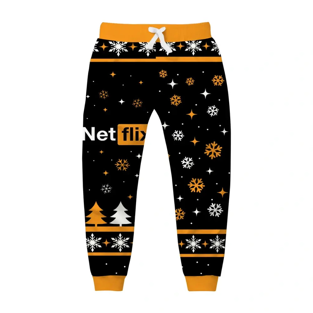 Midnight Streaming Ugly Quarter Zip Sweatshirt & Sweatpant Set - THREADPARTY