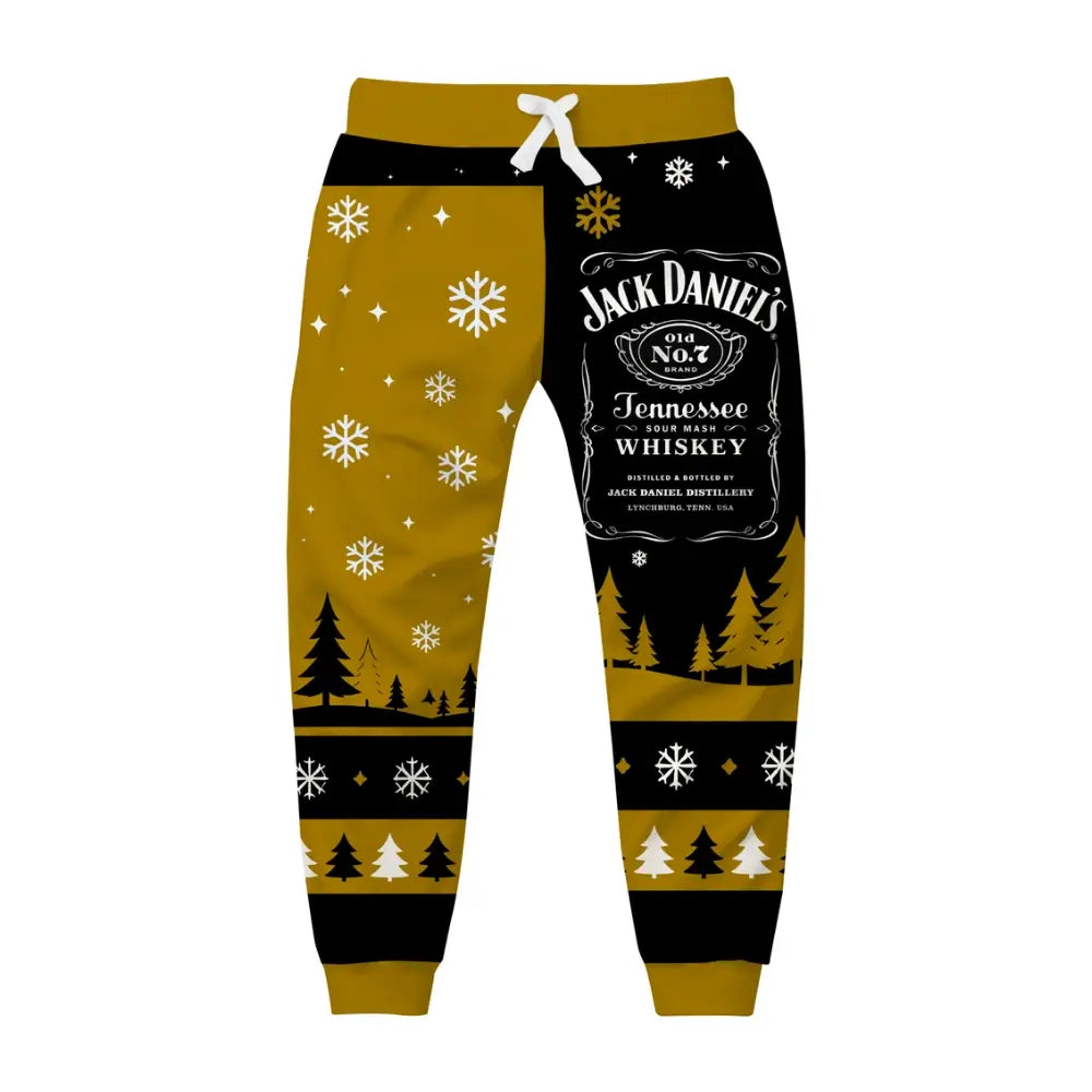 Midnight Whiskey Ugly Quarter Zip Sweatshirt & Sweatpant Set - THREADPARTY