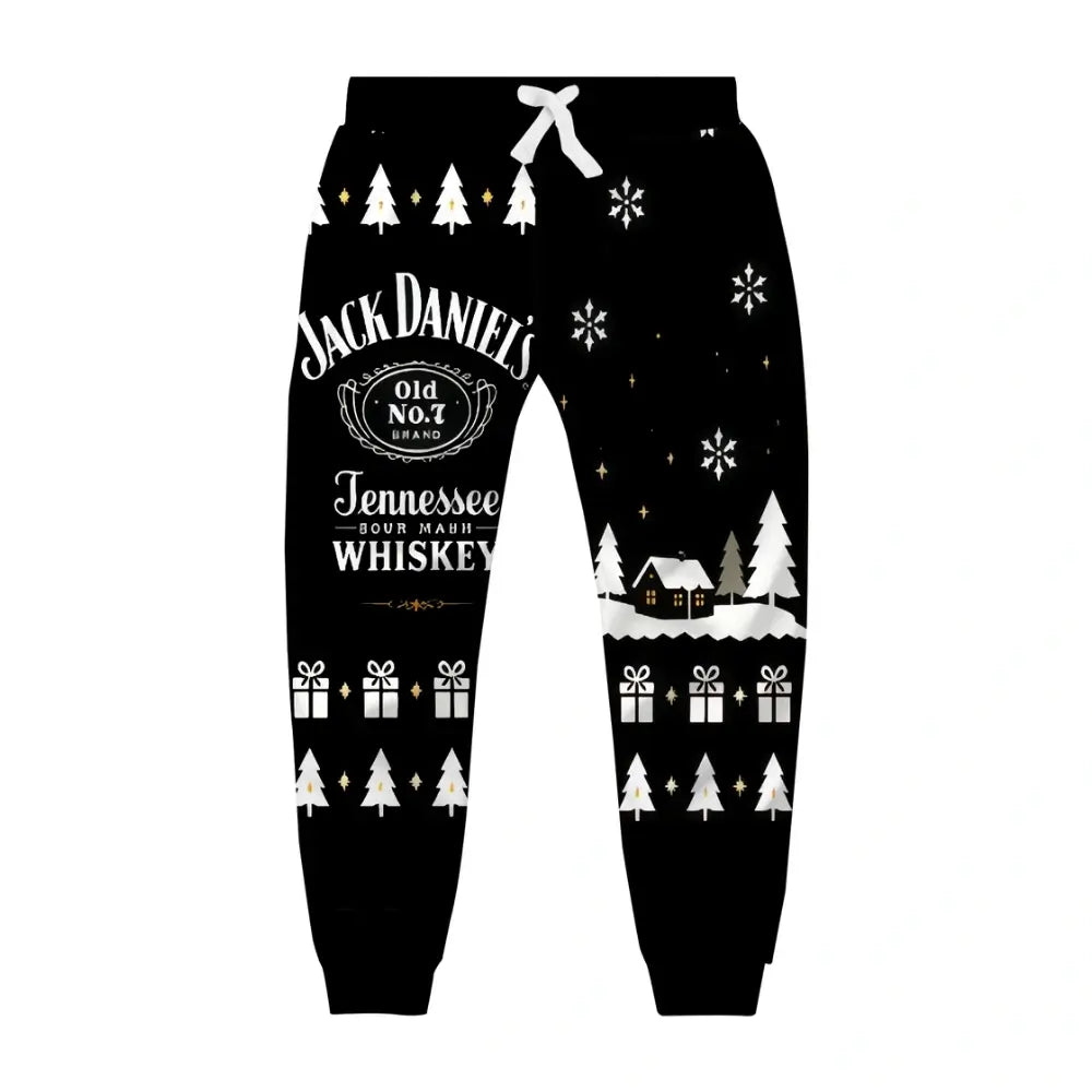 Midnight Whiskey Ugly Quarter Zip Sweatshirt & Sweatpant Set - THREADPARTY