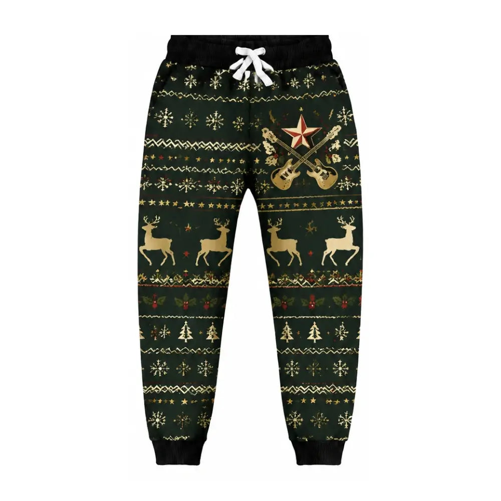 Music & Vibes Ugly Quarter Zip Sweatshirt & Sweatpant Set - THREADPARTY