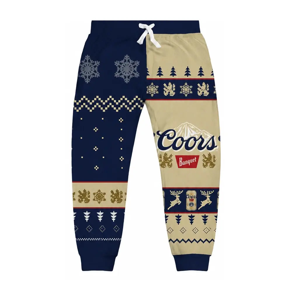 Navy Beer Ugly Pullover Hoodie & Sweatpant Set - THREADPARTY