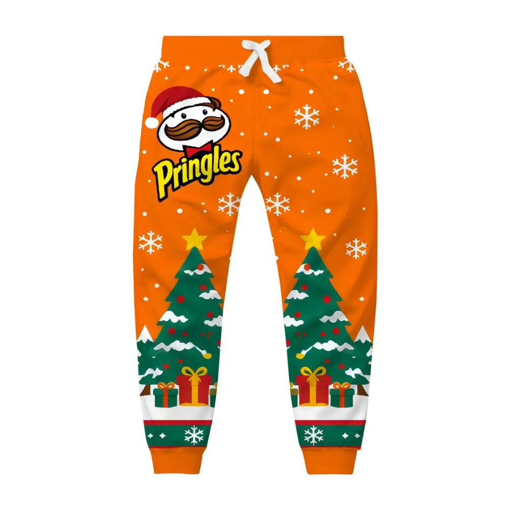 Orange Treats Ugly Quarter Zip Sweatshirt & Sweatpant Set - THREADPARTY