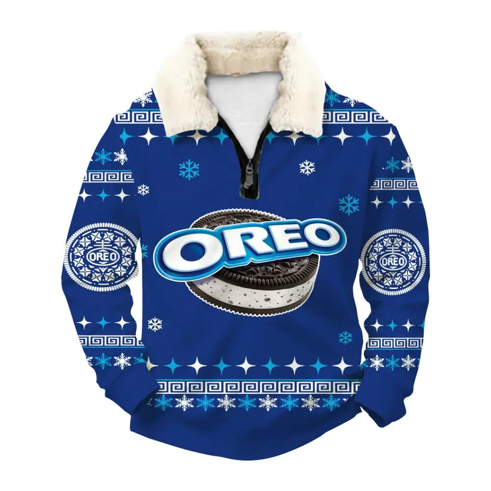 Oreo Blizzard Ugly Quarter Zip Sweatshirt & Sweatpant Set - THREADPARTY