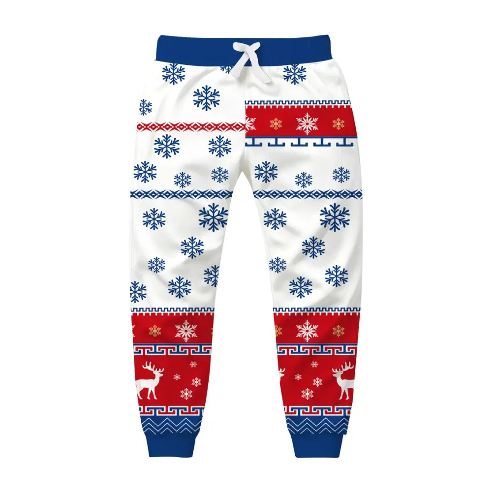 Patriotic Flag Graphic Ugly Quarter Zip Sweatshirt & Sweatpant Set - THREADPARTY