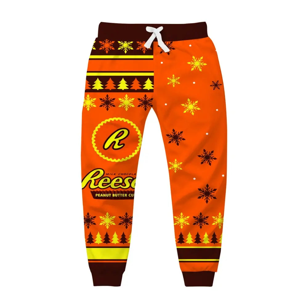 Peanut Blizzard Ugly Quarter Zip Sweatshirt & Sweatpant Set - THREADPARTY