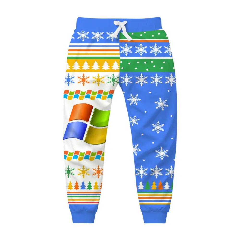 Pixel Windows Ugly Quarter Zip Sweatshirt & Sweatpant Set - THREADPARTY