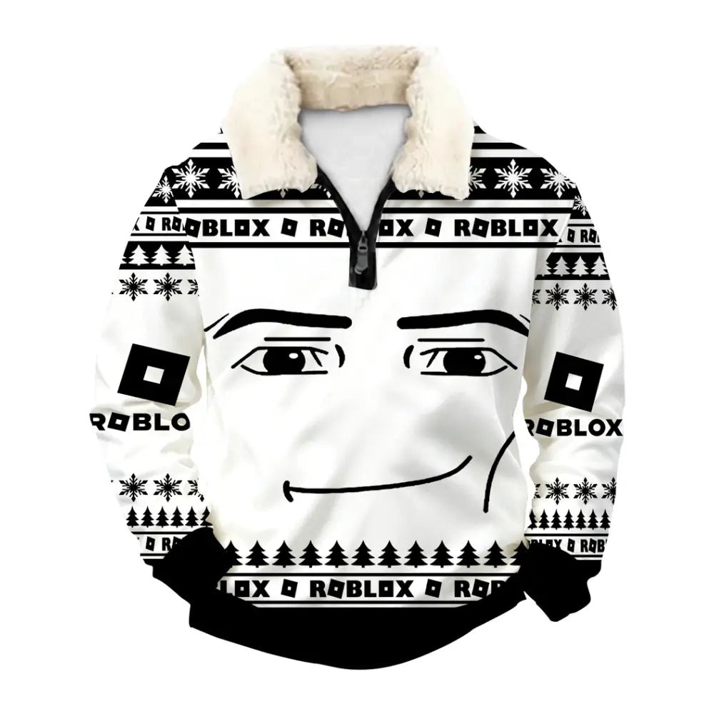 Pixel World Ugly Quarter Zip Sweatshirt & Sweatpant Set - THREADPARTY