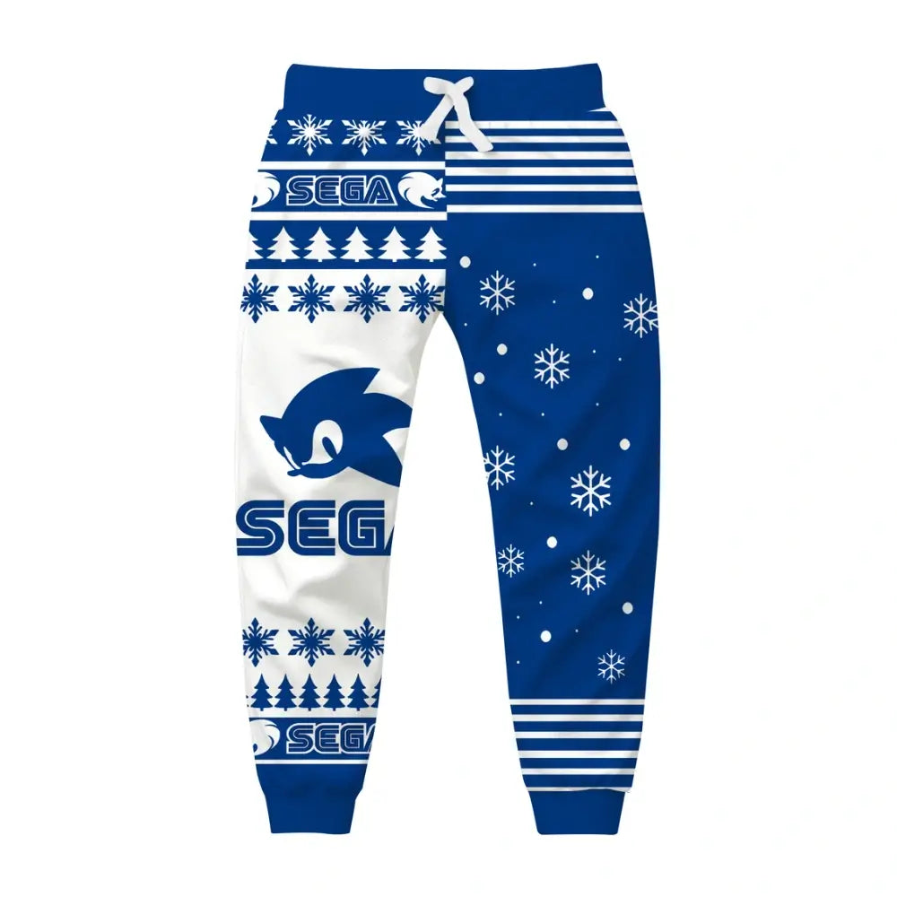 Retro Sonic Ugly Quarter Zip Sweatshirt & Sweatpant Set - THREADPARTY