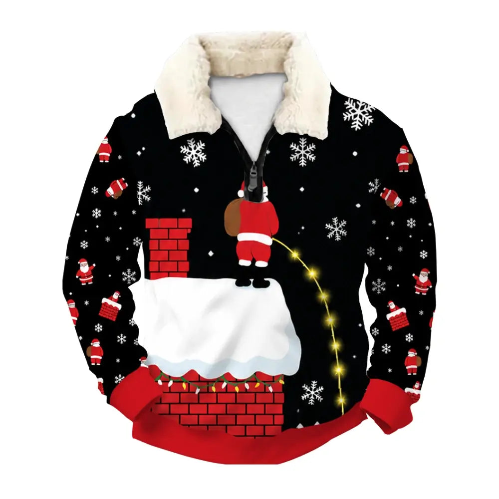 Roof Relief Ugly Quarter Zip Sweatshirt & Sweatpant Set - THREADPARTY