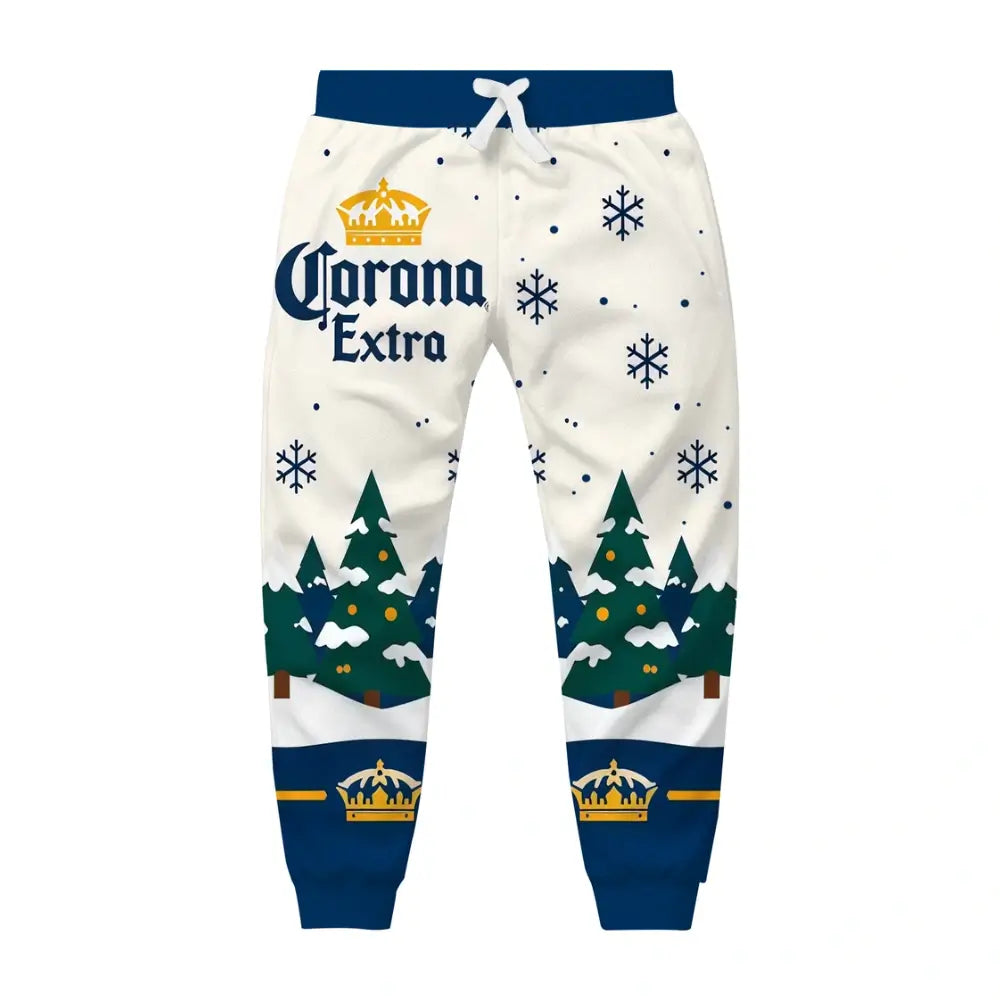 Snowy Brew Ugly Quarter Zip Sweatshirt & Sweatpant Set - THREADPARTY