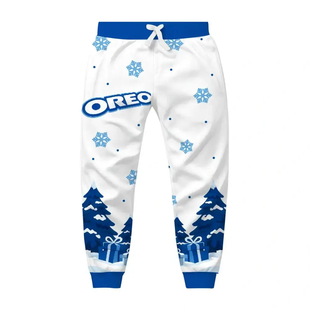 Snowy Cookies Ugly Quarter Zip Sweatshirt & Sweatpant Set - THREADPARTY