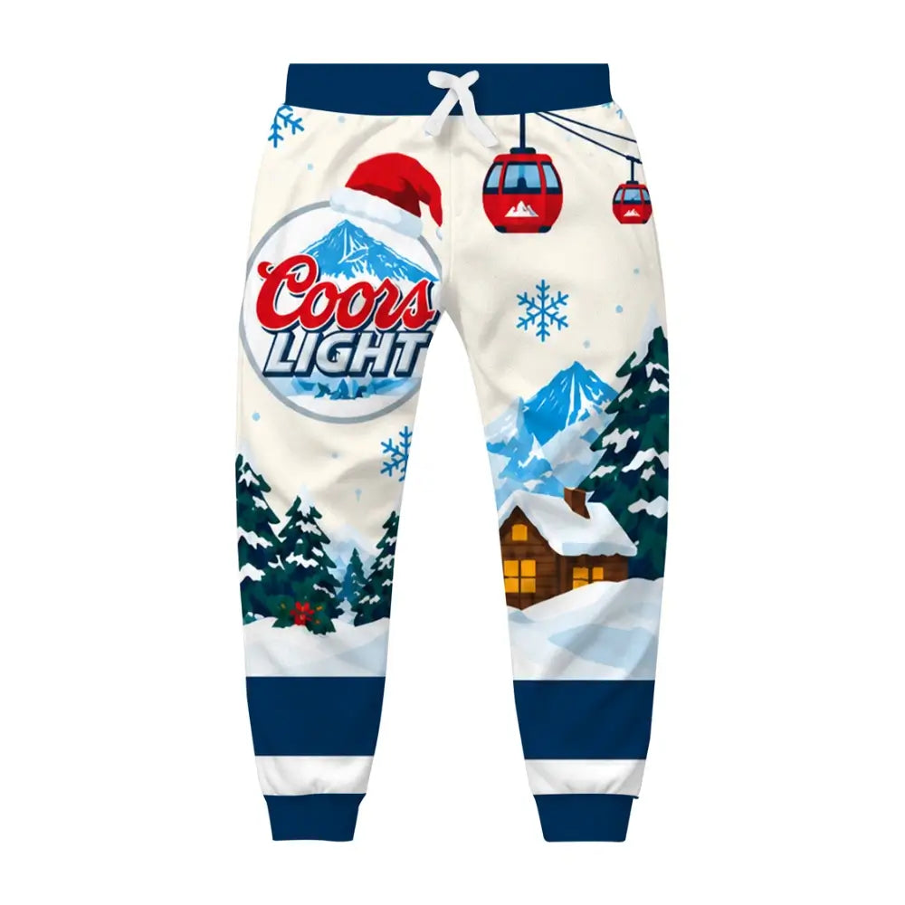 Snowy Lager Ugly Quarter Zip Sweatshirt & Sweatpant Set - THREADPARTY