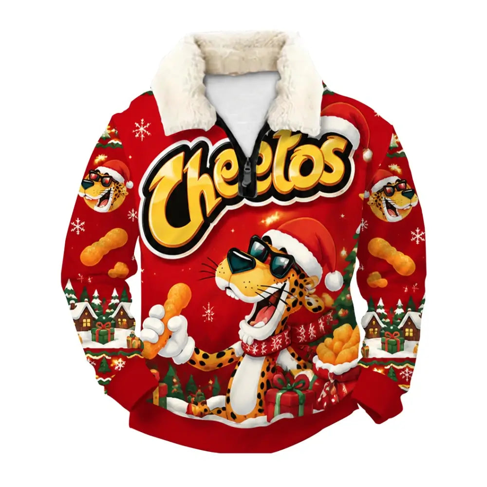 Spicy Christmas Ugly Quarter Zip Sweatshirt & Sweatpant Set - THREADPARTY