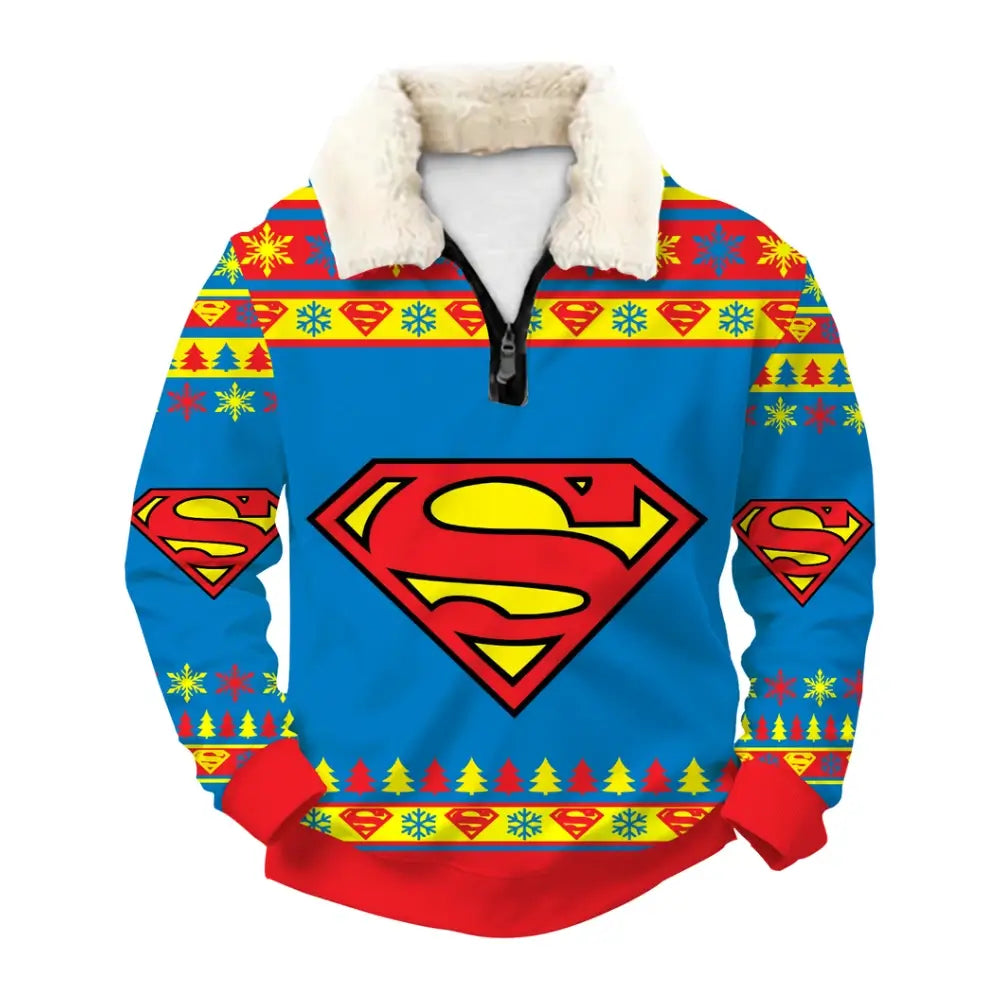 Super Power Ugly Quarter Zip Sweatshirt & Sweatpant Set - THREADPARTY