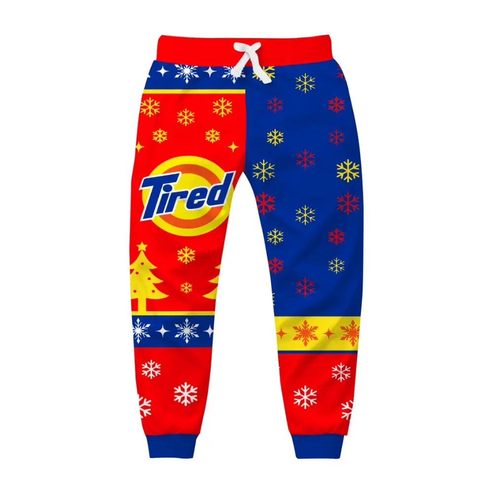 Tired Christmas Ugly Quarter Zip Sweatshirt & Sweatpant Set Ugly Quarter Zip Sweatshirt & Sweatpant Set - THREADPARTY