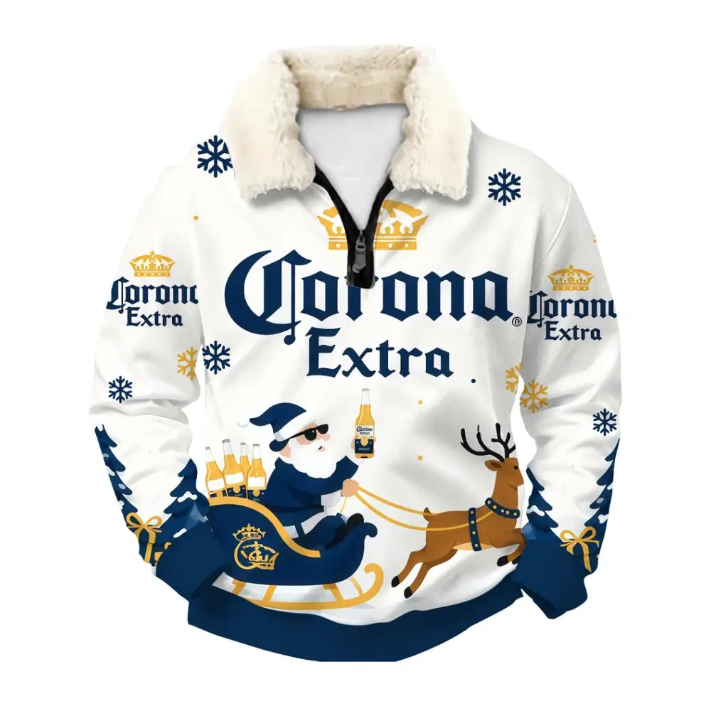 Tropical Brew Ugly Quarter Zip Sweatshirt & Sweatpant Set - THREADPARTY