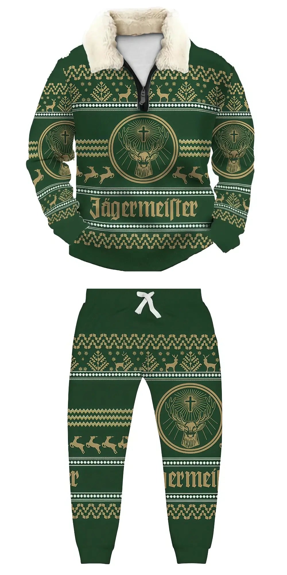 Wild Ugly Quarter Zip Sweatshirt & Sweatpant Set - THREADPARTY