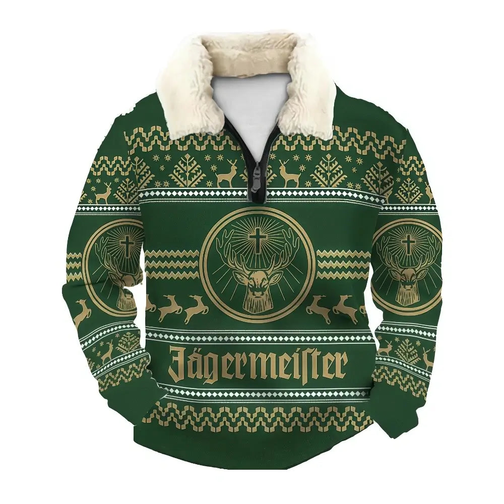 Wild Ugly Quarter Zip Sweatshirt & Sweatpant Set - THREADPARTY