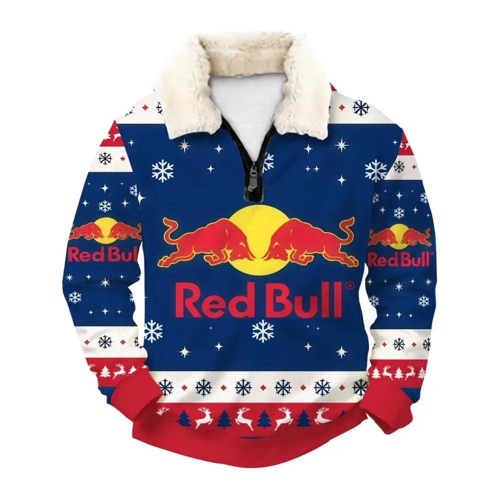 Winter Energy Ugly Quarter Zip Sweatshirt & Sweatpant Set - THREADPARTY