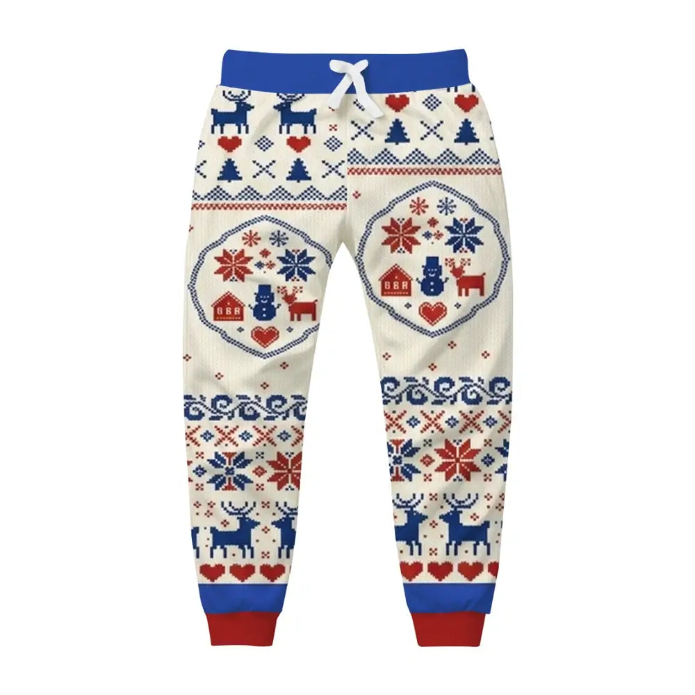 Winter Season Ugly Quarter Zip Sweatshirt & Sweatpant Set - THREADPARTY